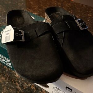 Starke Kult Black Suede Mules for Women